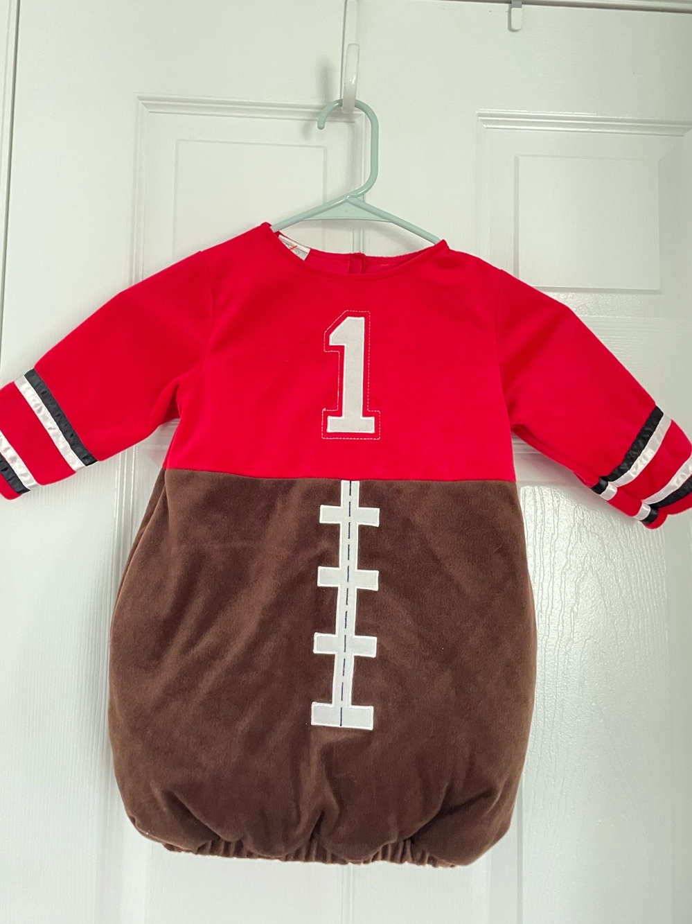 Koala Kids Red and Brown Football One-Piece Costume 12-18 months